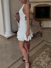 The "Aérofila" Halter Dress