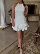 The "Aérofila" Halter Dress