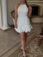 The "Aérofila" Halter Dress