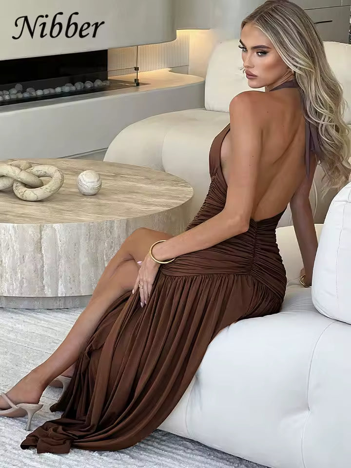 The "Envol" Halter Gown