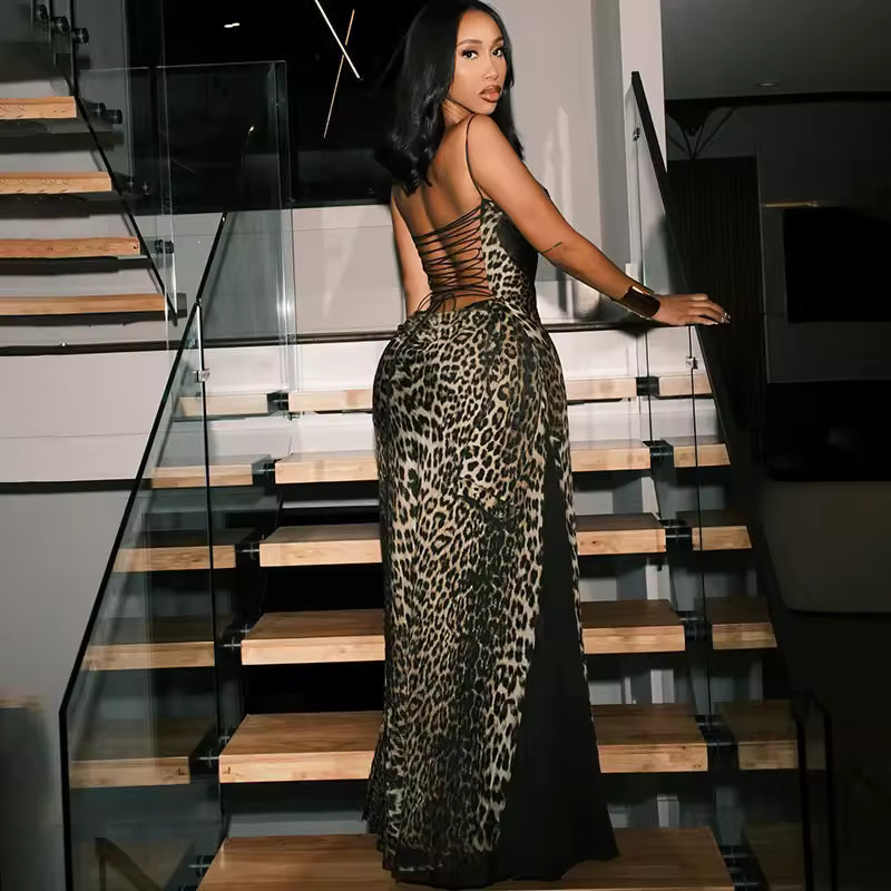 Safari Lace Maxi Dress