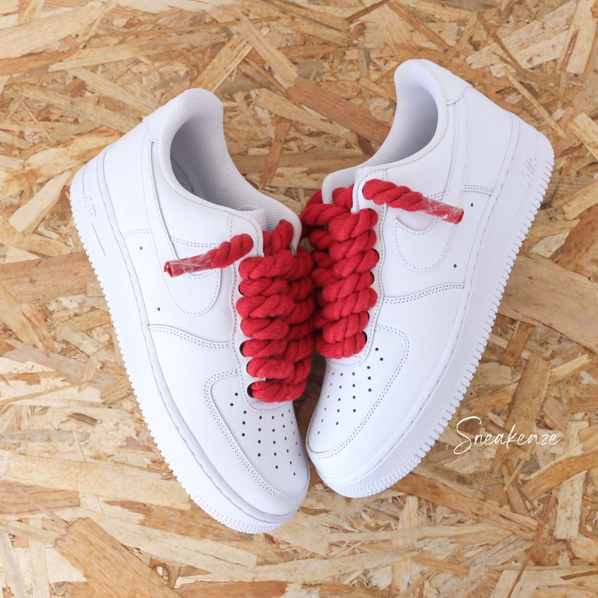 Custom Air forces with rope laces