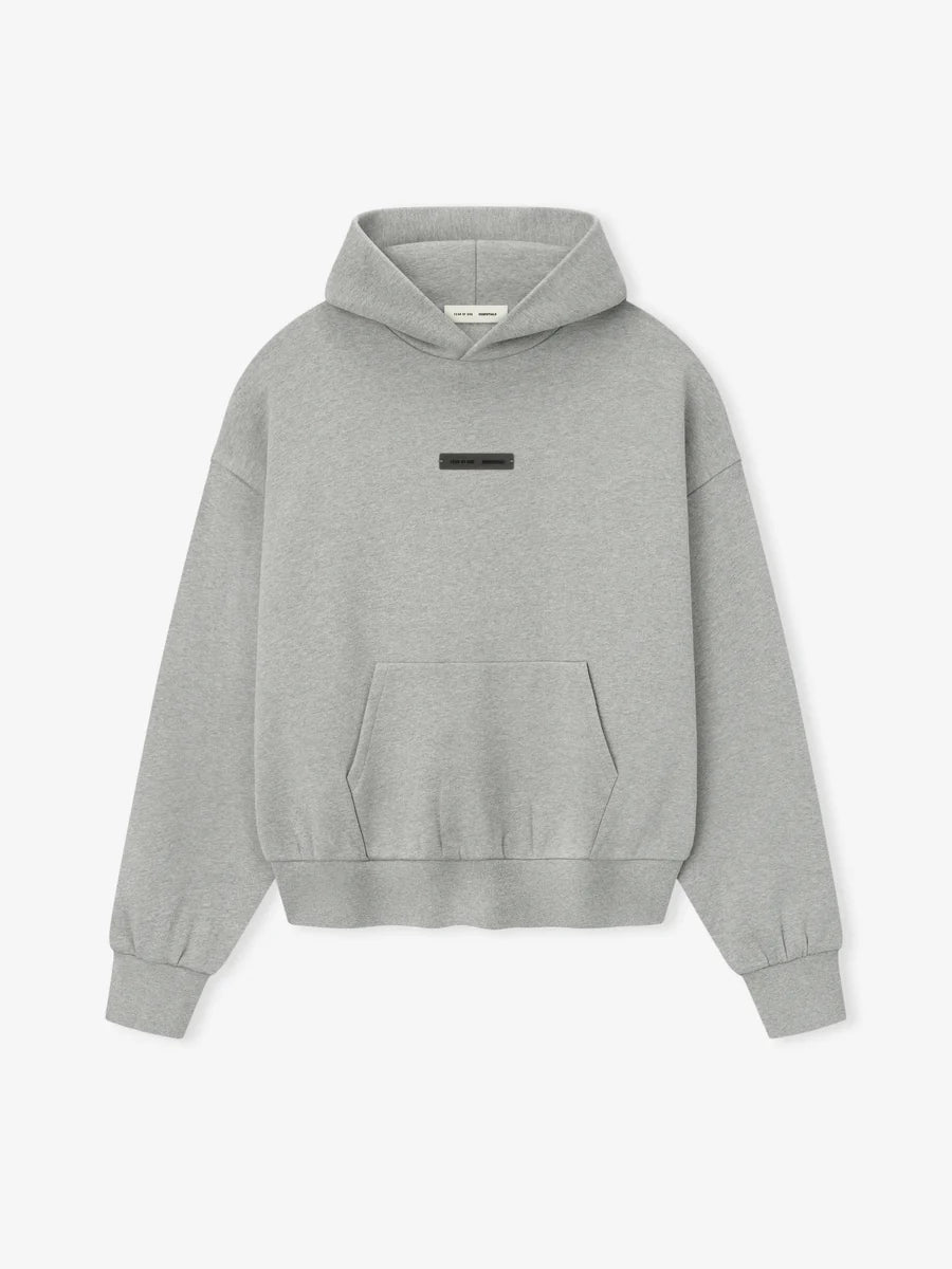 Fear of God Essentials Concrete Heather Classic Fleece Hoodie