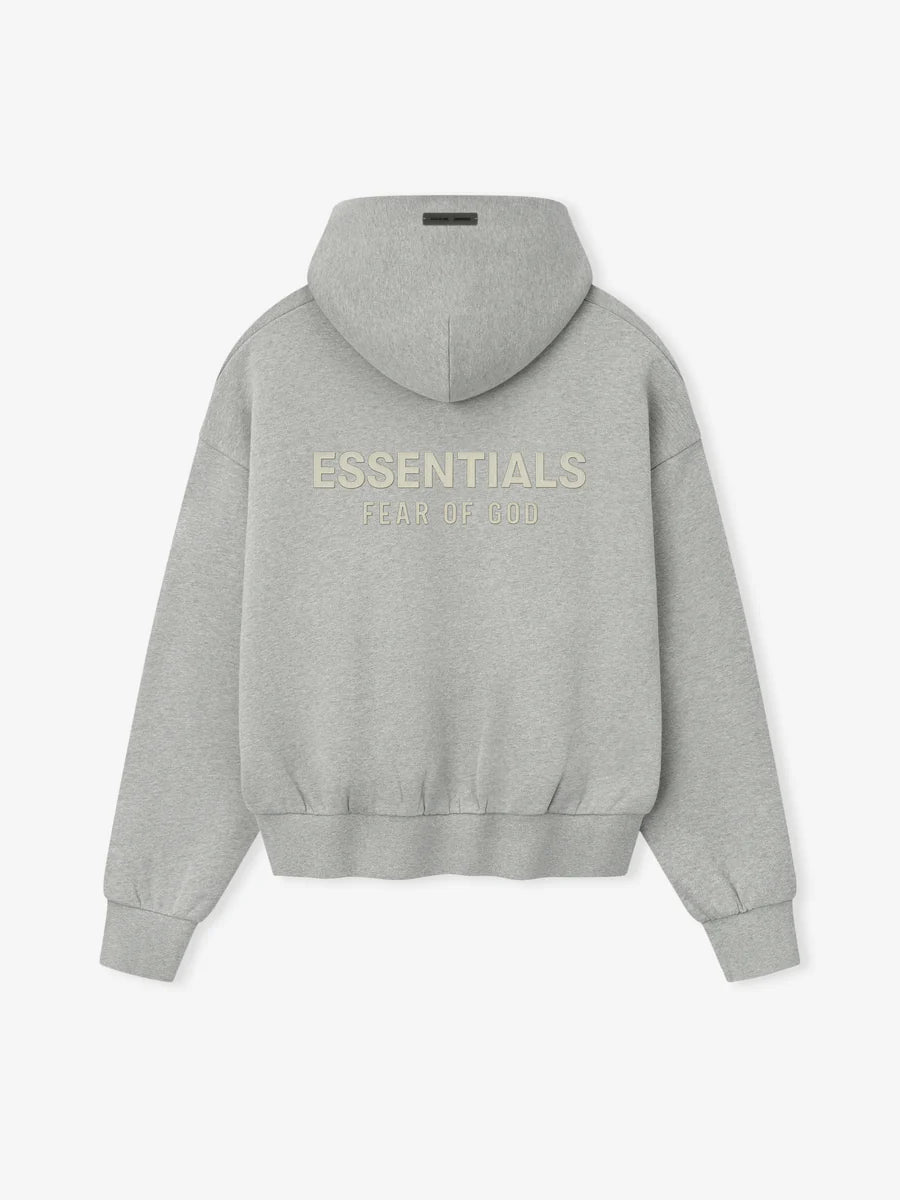Fear of God Essentials Concrete Heather Classic Fleece Hoodie