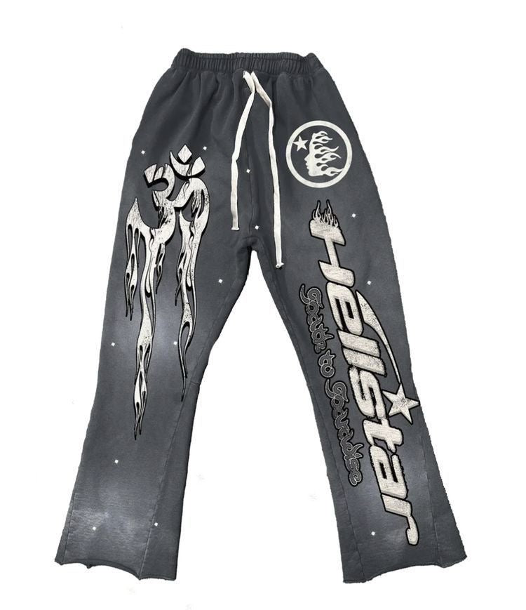 HELLSTAR BLACK RACER FLARE SWEATPANTS