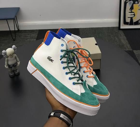 Lacoste Gripshot Mid Sneaker (blue/Green/brown)