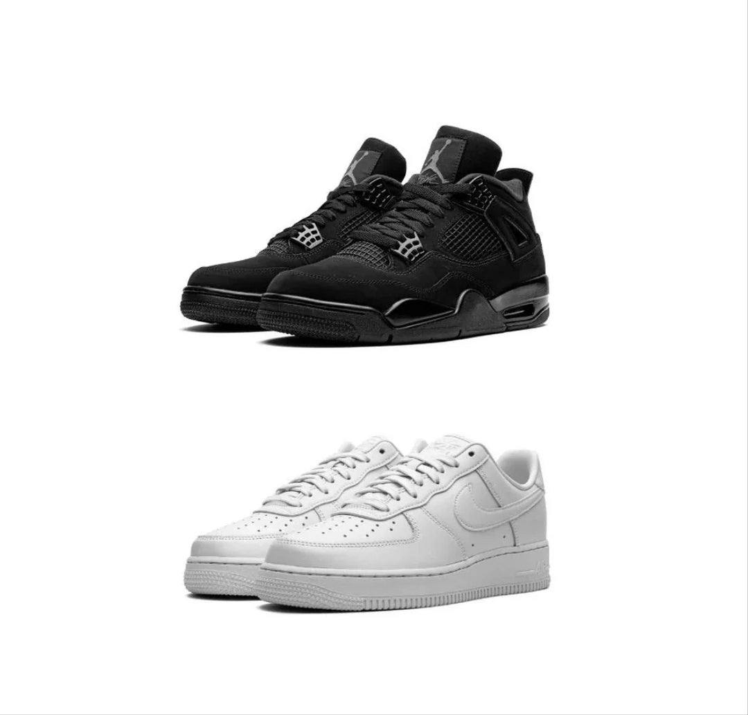 Nike Jordan 4 “White Thunder” x AirForce 1