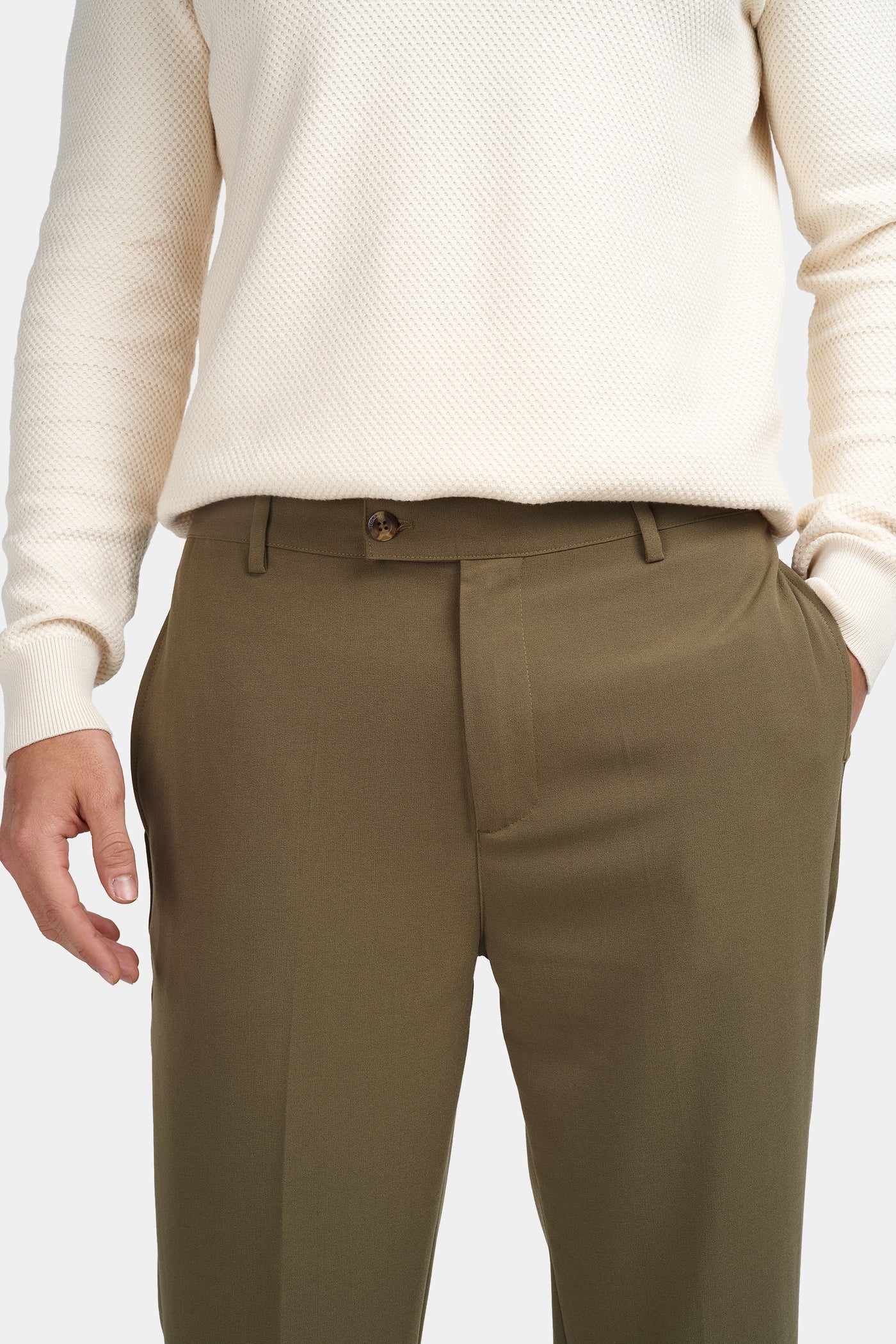 OLIVE MILANO TROUSERS