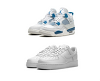 Buy 1 Get 1 Free : Jordan 4 “Military Blue” x AirForce 1
