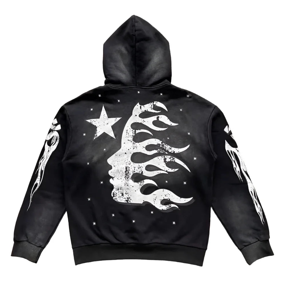 HELLSTAR BLACK RACER FLARE SWEATPANTS