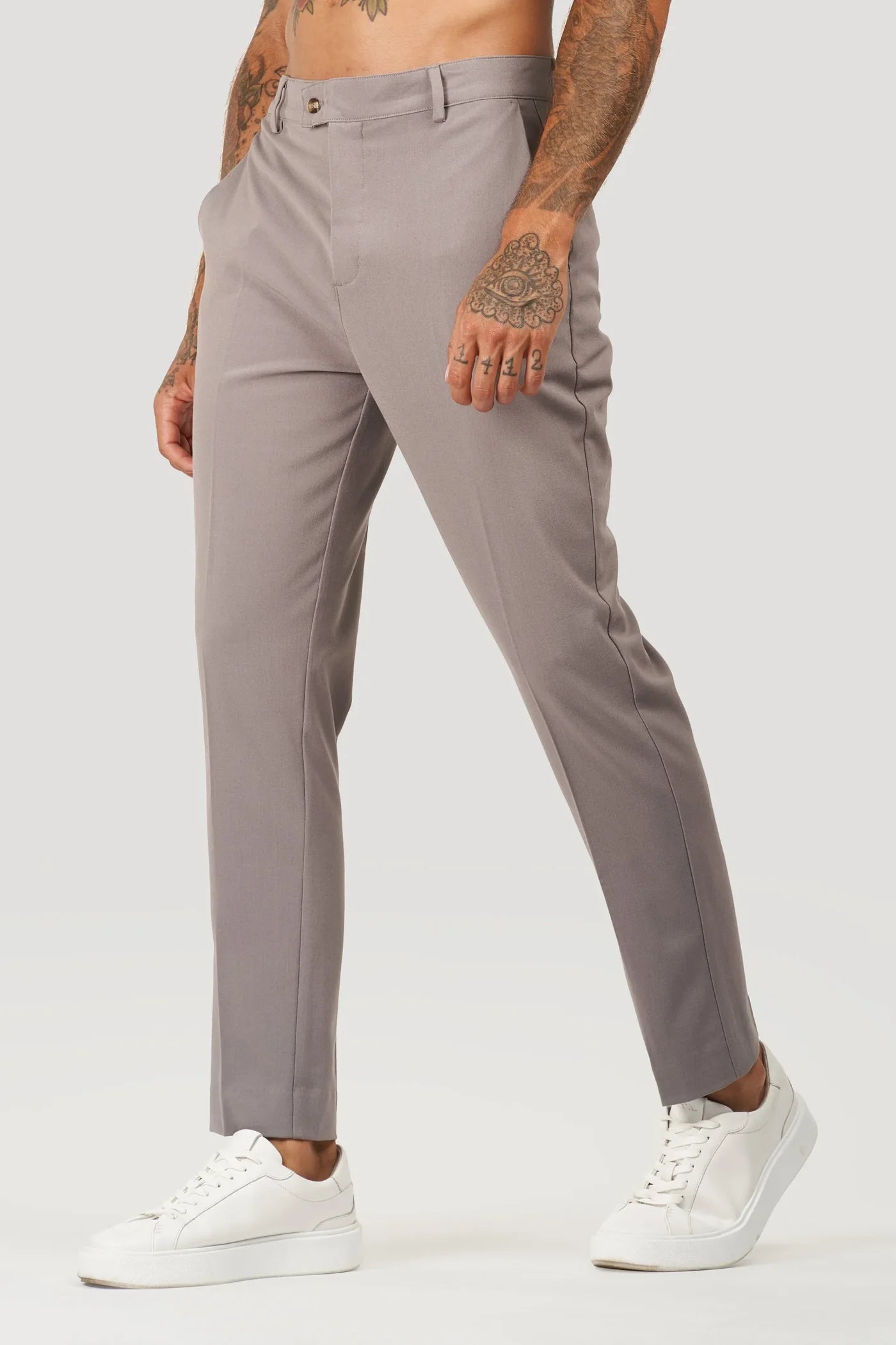 STONE GREY MILANO TROUSERS