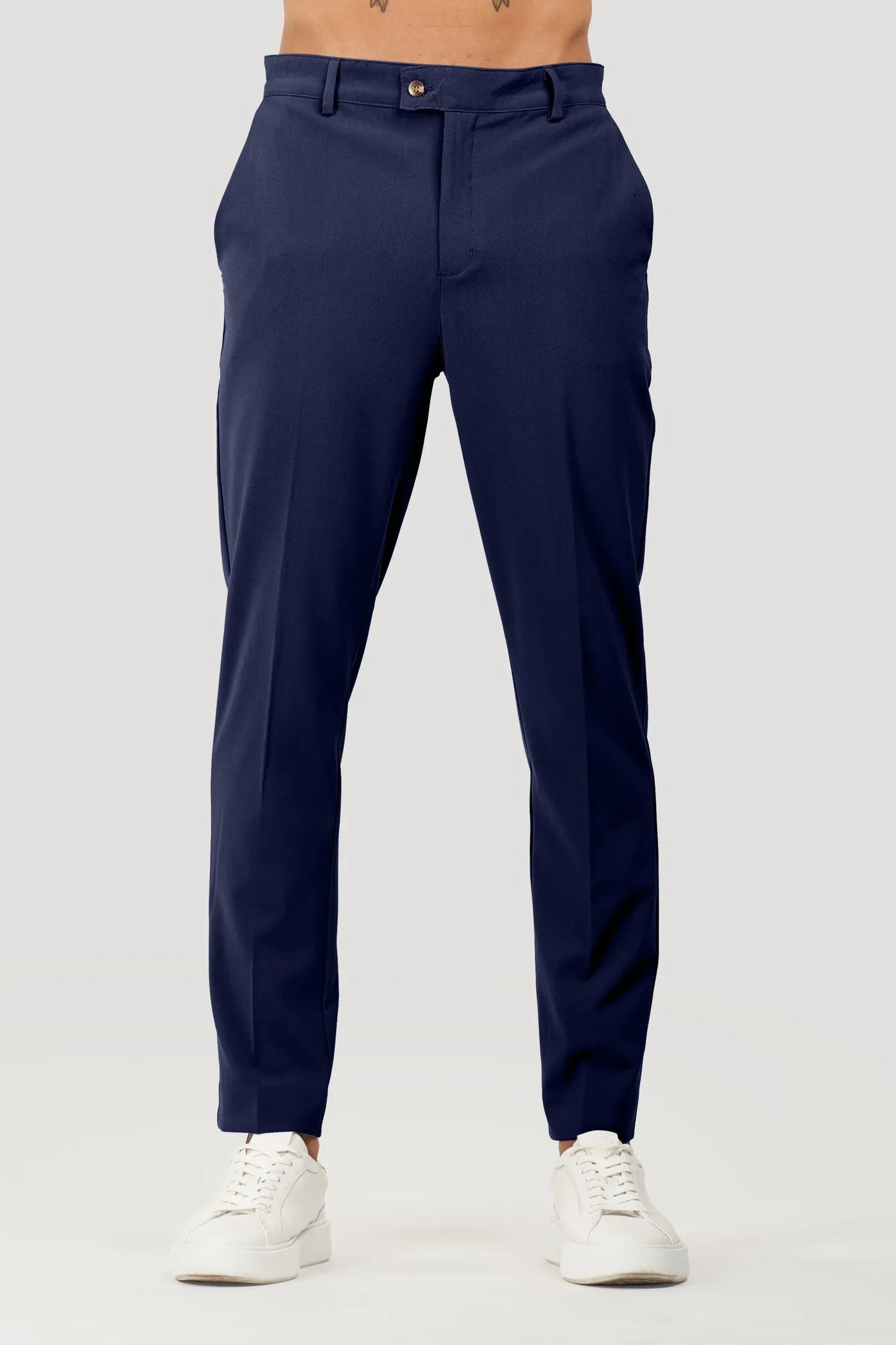 NAVY MILANO TROUSERS
