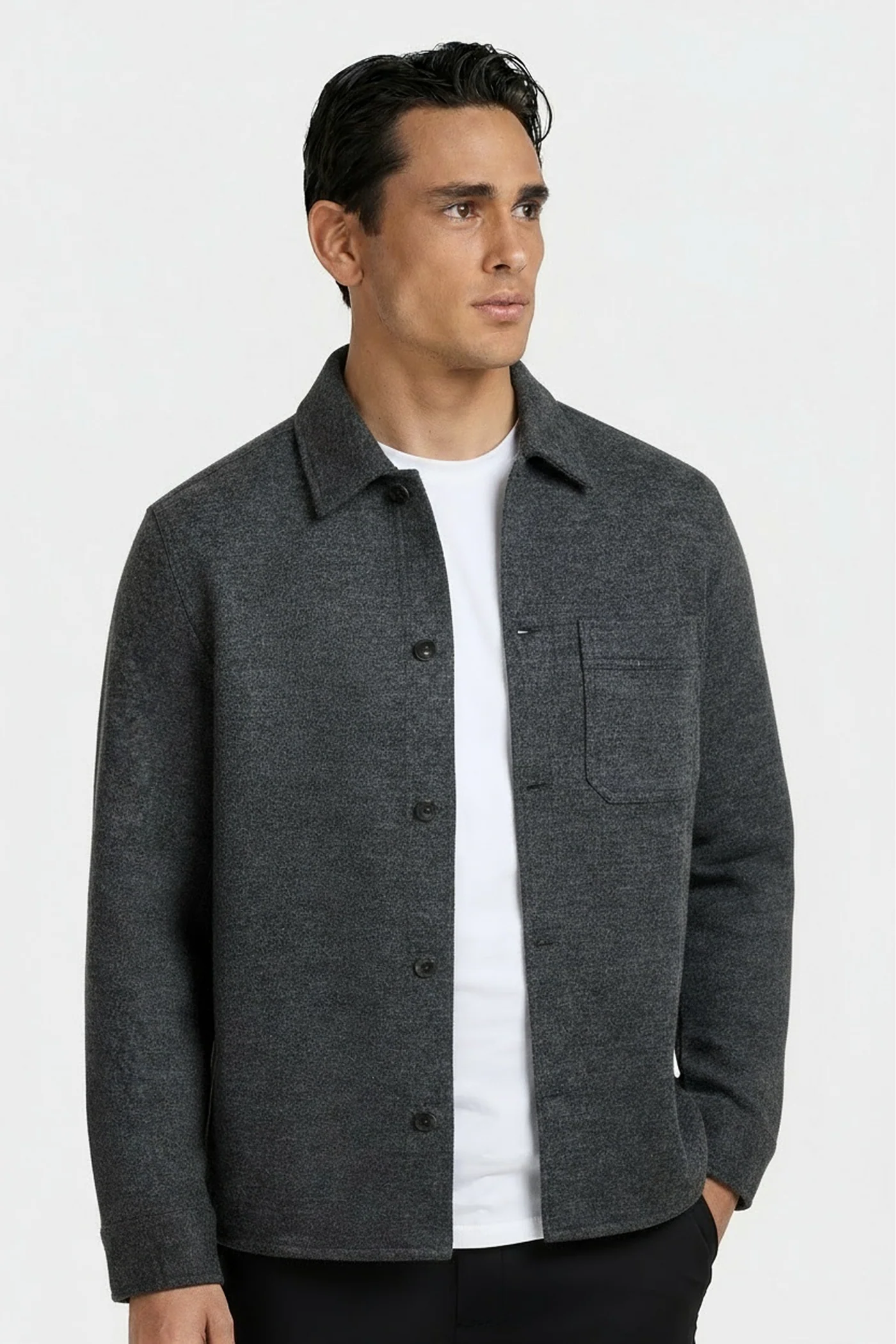 THE GREY OTTO WOOL OVERSHIRT