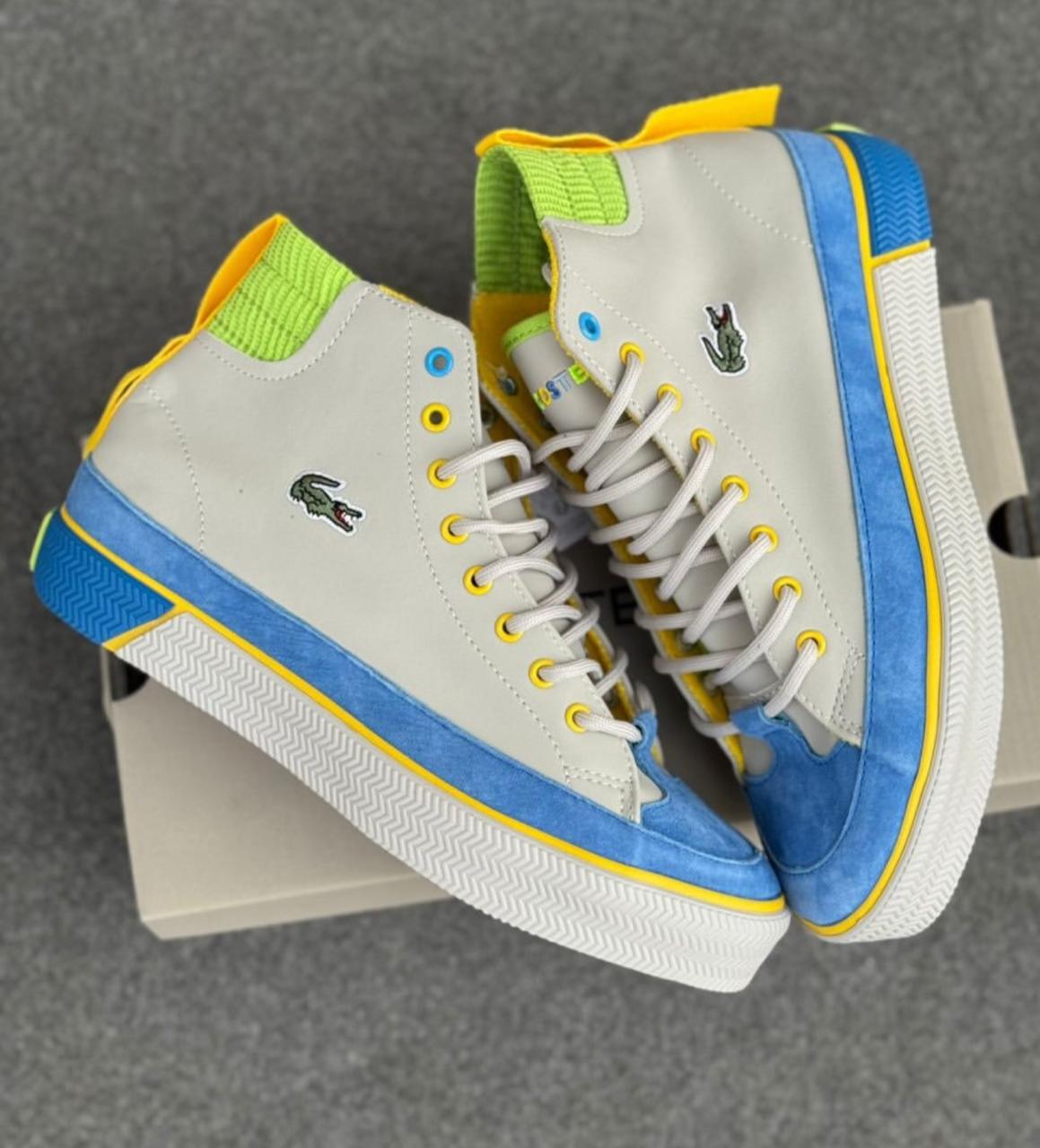 Lacoste Gripshot Mid Sneaker (blue/Green/brown)