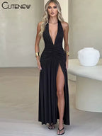 The "Envol" Halter Gown