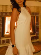 The "Aérofila" Halter Dress