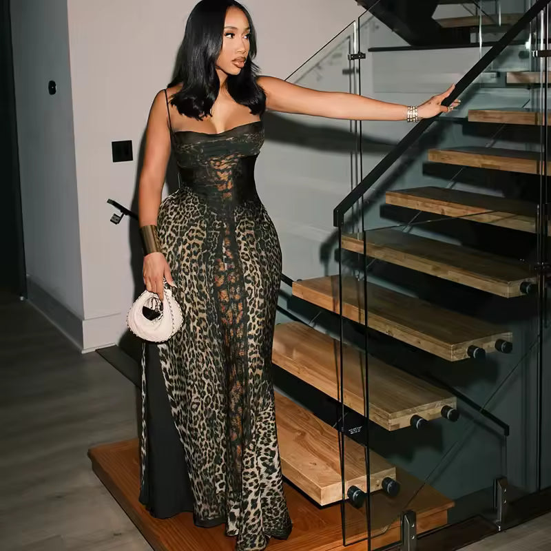 Safari Lace Maxi Dress