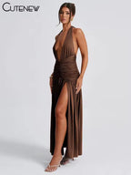 The "Envol" Halter Gown