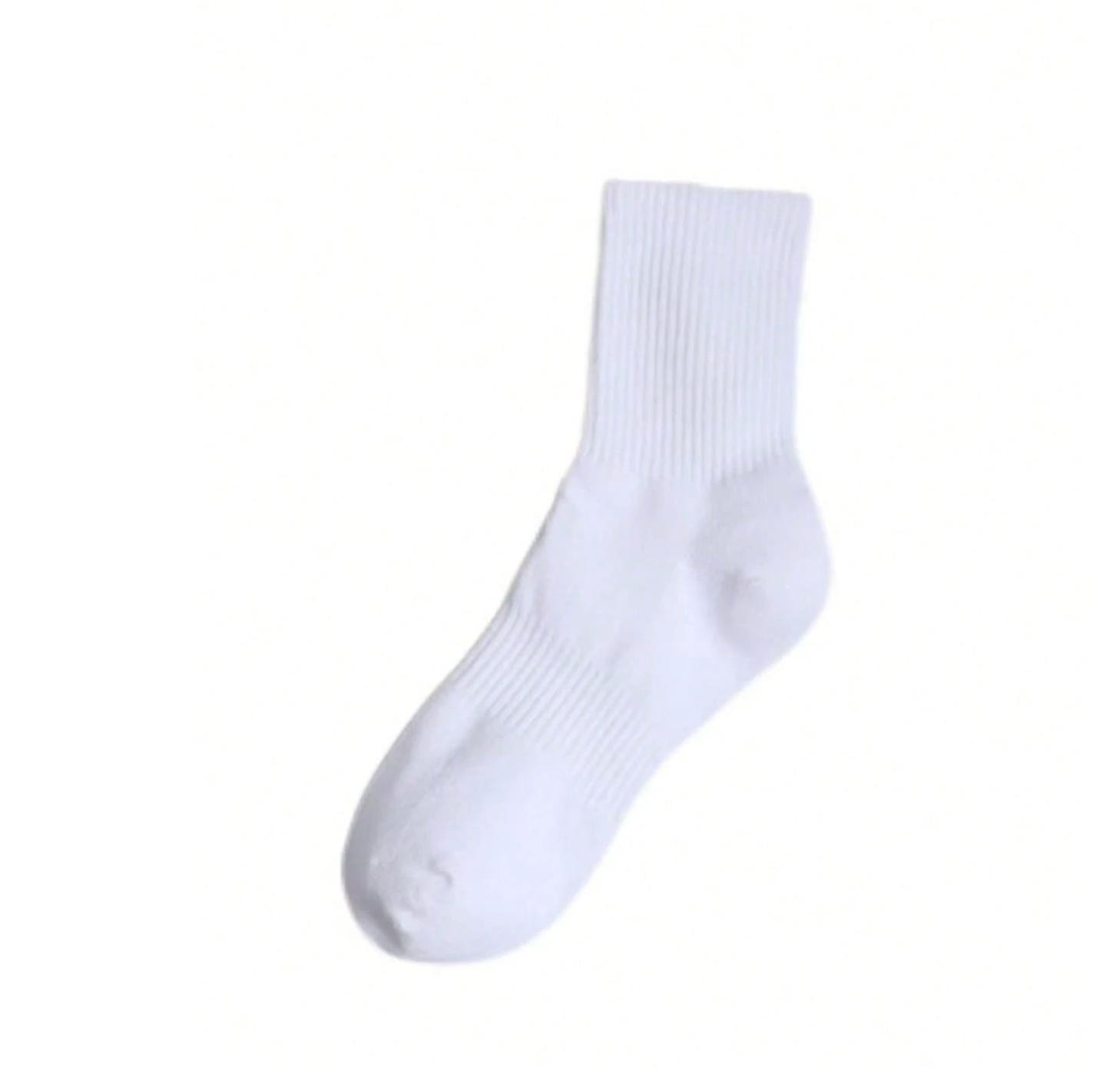 1 Pair - White Ankle Socks