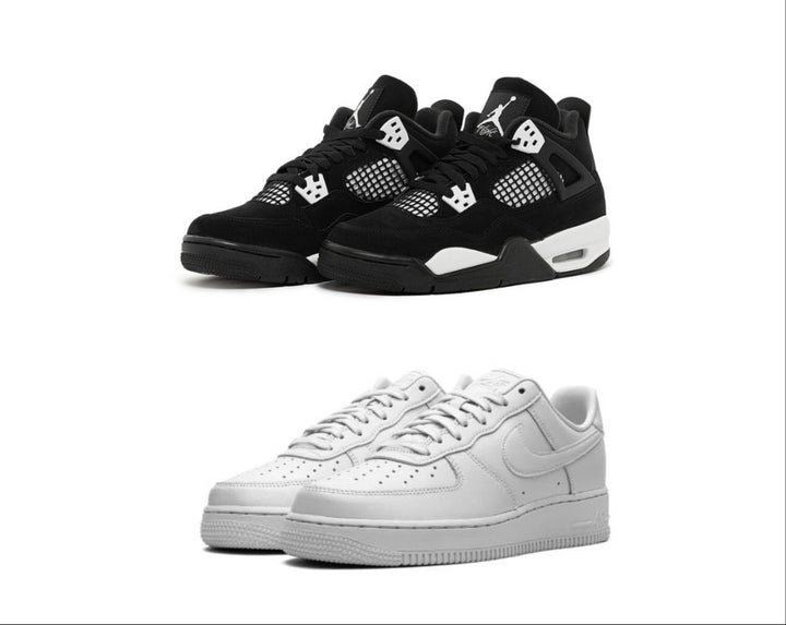 Nike Jordan 4 “White Thunder” x AirForce 1