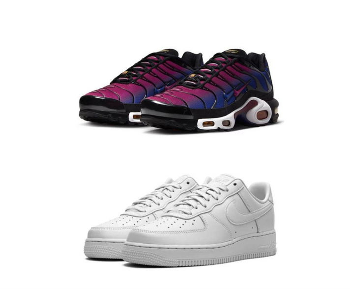 Buy 1 Get 1 free: Nike AirMax Plus “Fc Barcelona” x Airforce 1